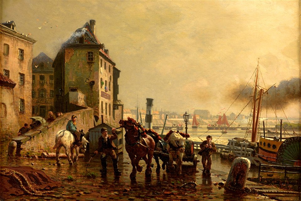 Wilhelm Lommen Das Kohlentor zu Düsseldorf