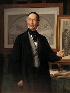Wilhelm Marstrand - Kunsthistorikeren, professor N. L. Høyen - KMS870 - Statens Museum for Kunst