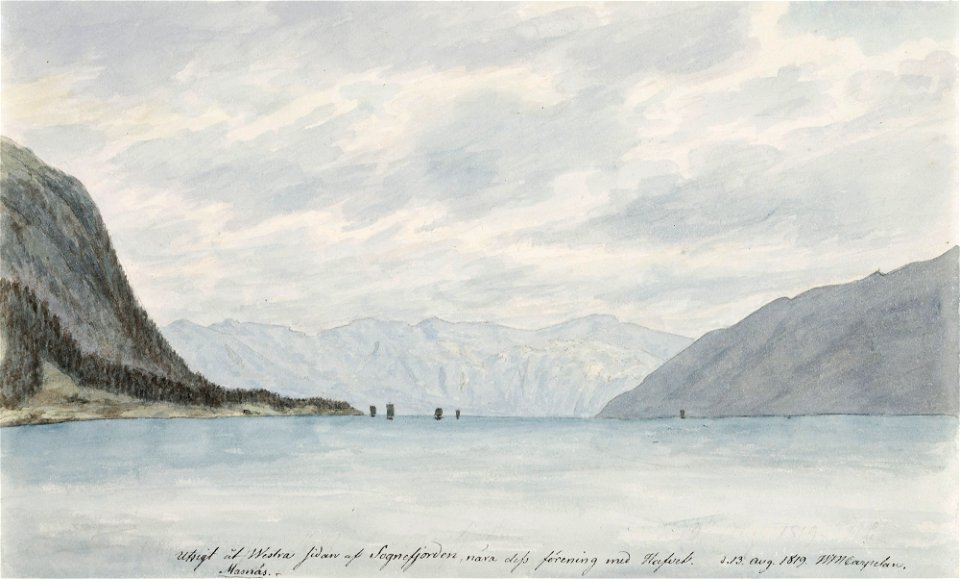 Wilhelm Maximilian Carpelan - Sognefjorden invid havet - A II 1254-11 - Finnish National Gallery