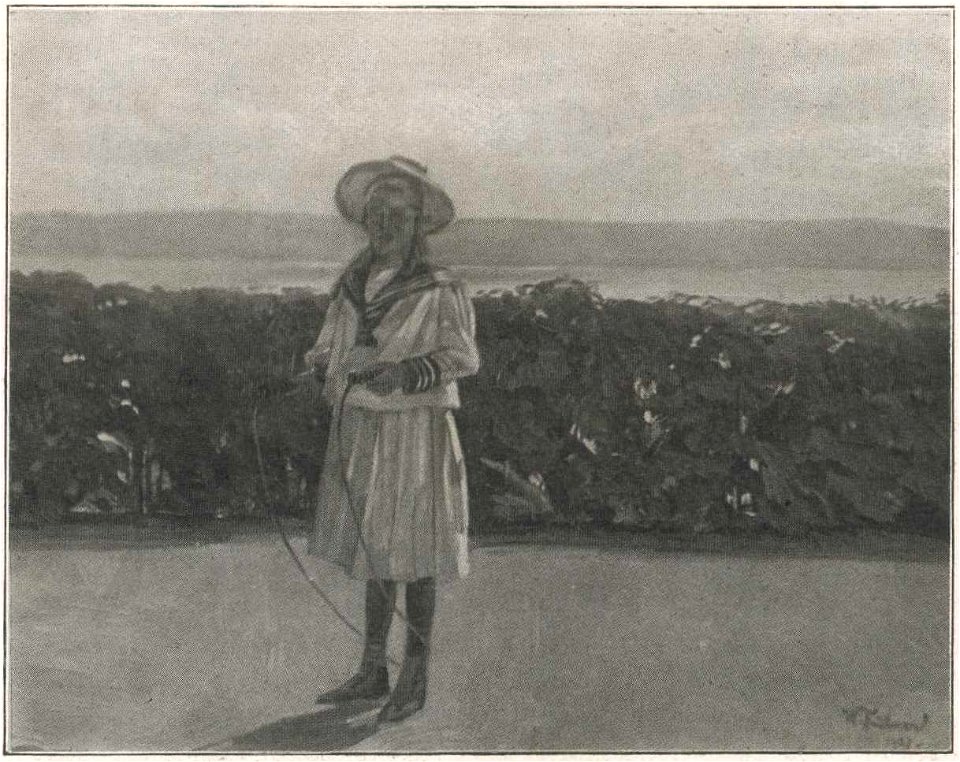 Wilhelm Trübner Mädchen mit Springseil