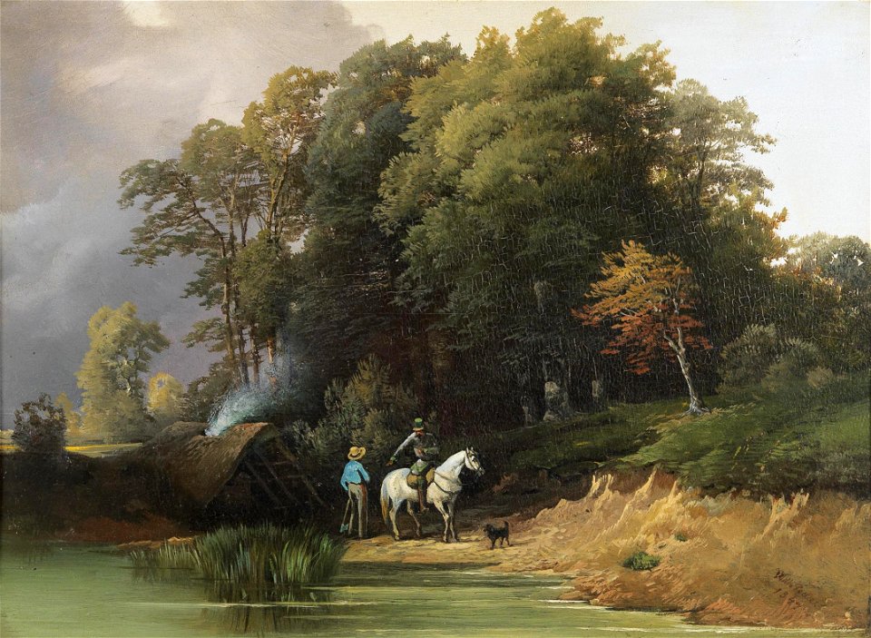 Wilhelm Pollak Der Postbote beim Köhler