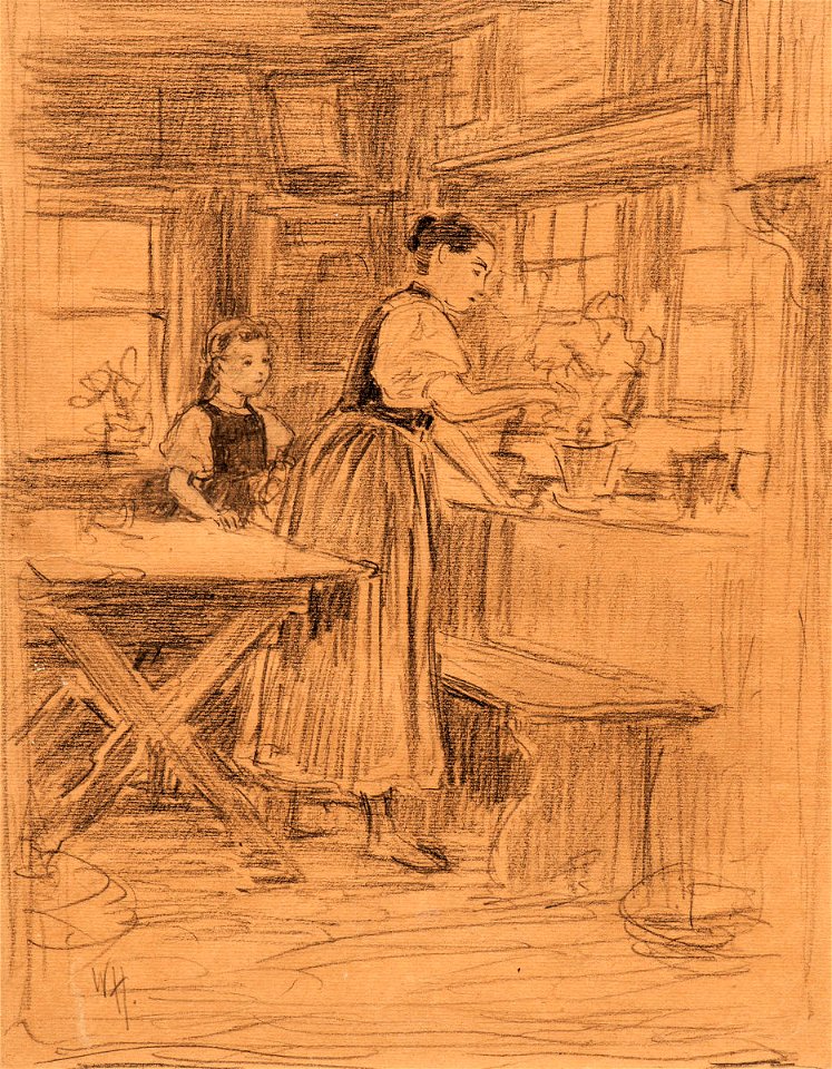 Wilhelm Hasemann Kücheninterieur