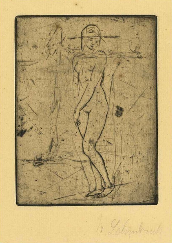 Wilhelm Lehmbruck Sinnendes Mädchen (klein ganz) 1911