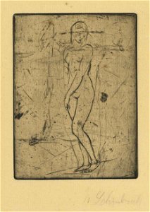 Wilhelm Lehmbruck Sinnendes Mädchen (klein ganz) 1911