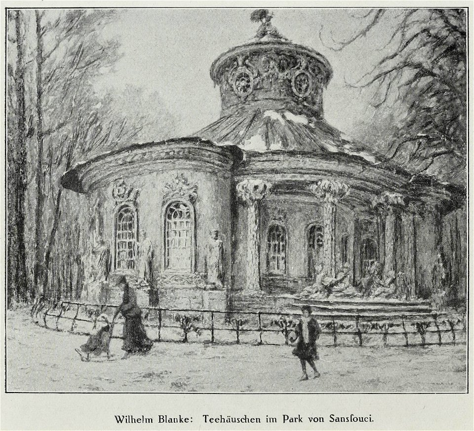 Wilhelm Blanke - Teehäuschen im Park von Sanssouci
