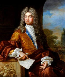 Wilhelm Sonmans (d.1708) - Portrait of an Unknown Virtuoso Holding a Drawing over a Plinth with the Relief of a River God - 593124 - National Trust