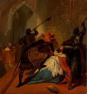 Wilhelm Lindenschmit der Jüngere - Ermordung eines Kardinals - G 6680 - Lenbachhaus