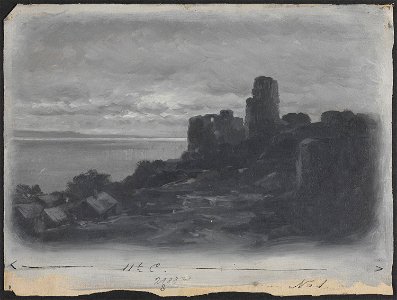 Wilhelm Peters - Ruin ved kysten - NMK.2012.0084 - National Museum of Art, Architecture and Design