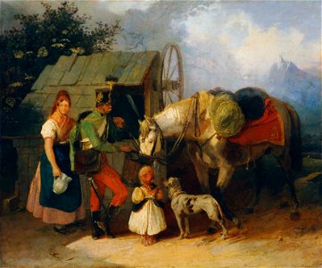 Wilhelm Richter - Husar am Brunnen - 5602 - Österreichische Galerie Belvedere