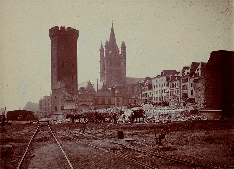 Wilhelm Scheiner Abbruch Zollhafen-1899