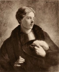 Wilhelm Trübner - Selbstbildnis in Rüstung und Federhut, 1876