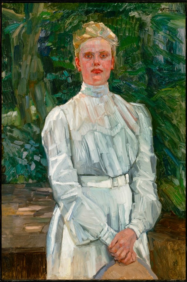 Wilhelm Trübner - Portrait of Fräulein Maria Wüsthoff - 1990.82 - Busch–Reisinger Museum