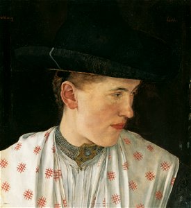 Wilhelm Leibl - Kopf eines Bauernmädchens - 594 - Österreichische Galerie Belvedere