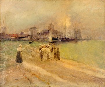 Wilhelm Schreuer Stadtansicht am Niederrhein