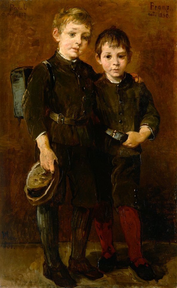 Wilhelm Marc - Bildnis der Söhne des Künstlers - G 10834 - Lenbachhaus