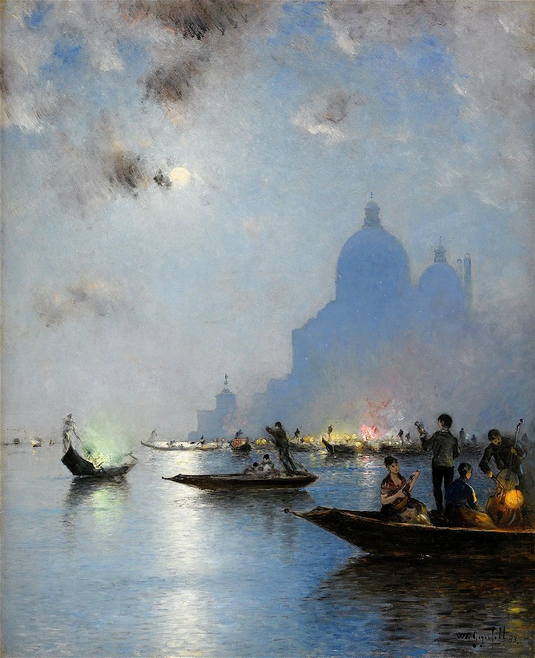 Wilhelm von Gegerfelt-Venedig i skymning