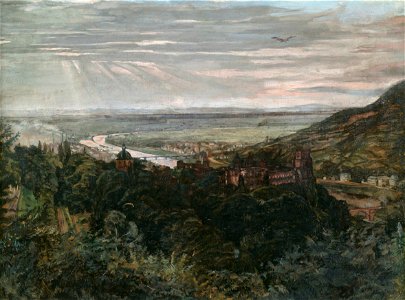 Wilhelm Trübner - Blick auf Heidelberg