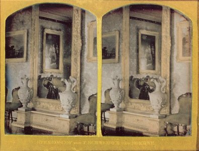 Wilhelm Schneider, Spiegel und Konsole eines Salons