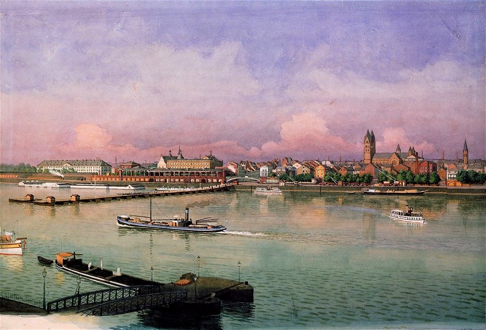 Wilhelm Scheiner- Ansicht von Deutz, Köln