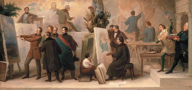 Wilhelm von Kaulbach - Die von König Ludwig I. zur Ausführung seiner Ideen berufenen Künstler im Fach der Historien-, Schlachten-, Landschafts- und Genremalerei - WAF 410 - Bavarian State Painting Collections