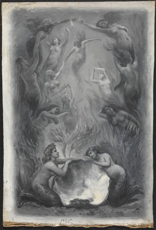 Wilhelm Peters - Illustrasjon til Henrik Wergeland, Den engelske lods - NMK.2012.0063 - National Museum of Art, Architecture and Design