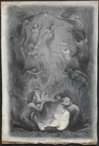 Wilhelm Peters - Illustrasjon til Henrik Wergeland, Den engelske lods - NMK.2012.0063 - National Museum of Art, Architecture and Design