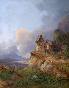 Wilhelm Steinfeld Weite Landschaft im Salzkammergut