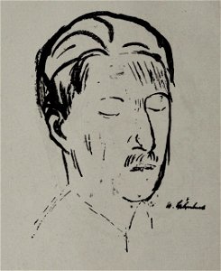Wilhelm Lehmbruck - Portrait Ludwig Rubiner, c. 1917