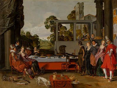 Willem Buytewech - Merry Company on a Terrace - 1218 - Mauritshuis