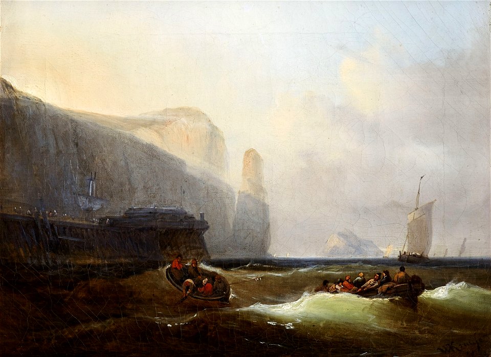 Wilhelm Krause Die Küste vor Helgoland 1852