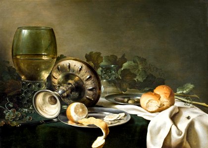 Willem Claesz. Heda - Still Life - Google Art Project. Free illustration for personal and commercial use.