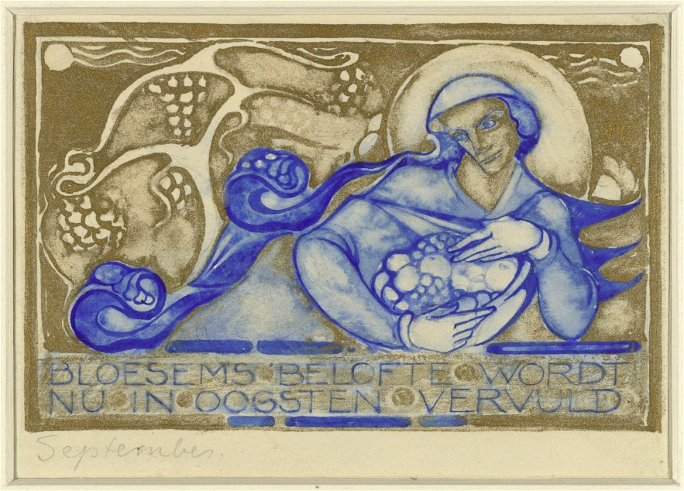 Willem Arondeus - Bloesems belofte wordt nu in oogsten vervuld, september - Rijksmuseum Amsterdam - RP-T-1930-87