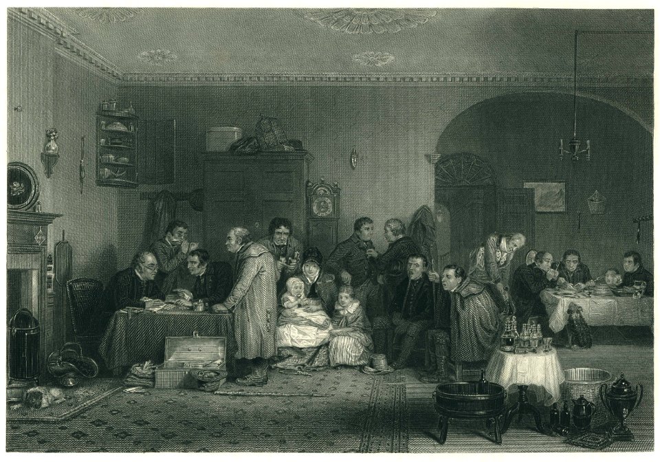 Wilkie - Le Jour du Terme - Steel Engraving