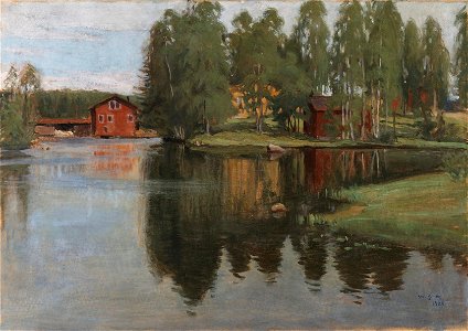 Wilho Sjöström - Landscape from Inha - A III 2645 - Finnish National Gallery