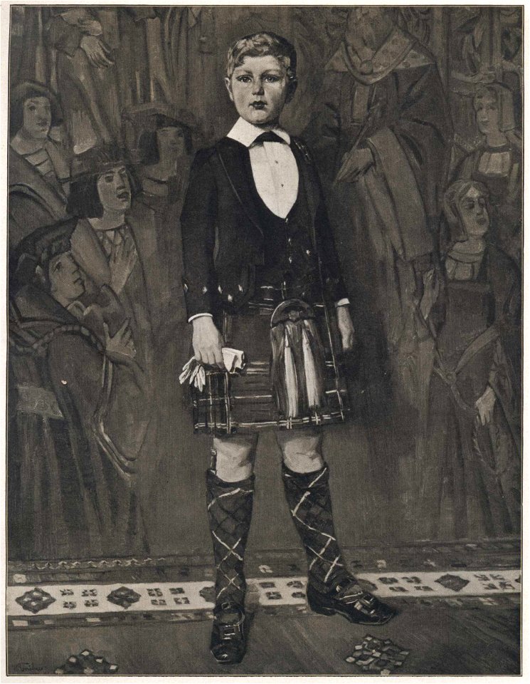 Wilhelm Trübner Schottenjunge im roten Kilt