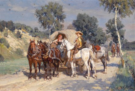 Wilhelm Velten Begegnung auf der Landstraße