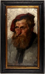 Wilhelm Lindenschmitt - Study of a Man's Head - y1975-3 - Princeton University Art Museum