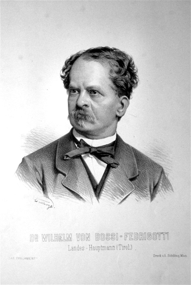 Wilhelm von Bossi-Fedrigotti Litho