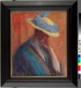 Wilho Sjöström - Woman in a Hat - A IV 4275 - Finnish National Gallery