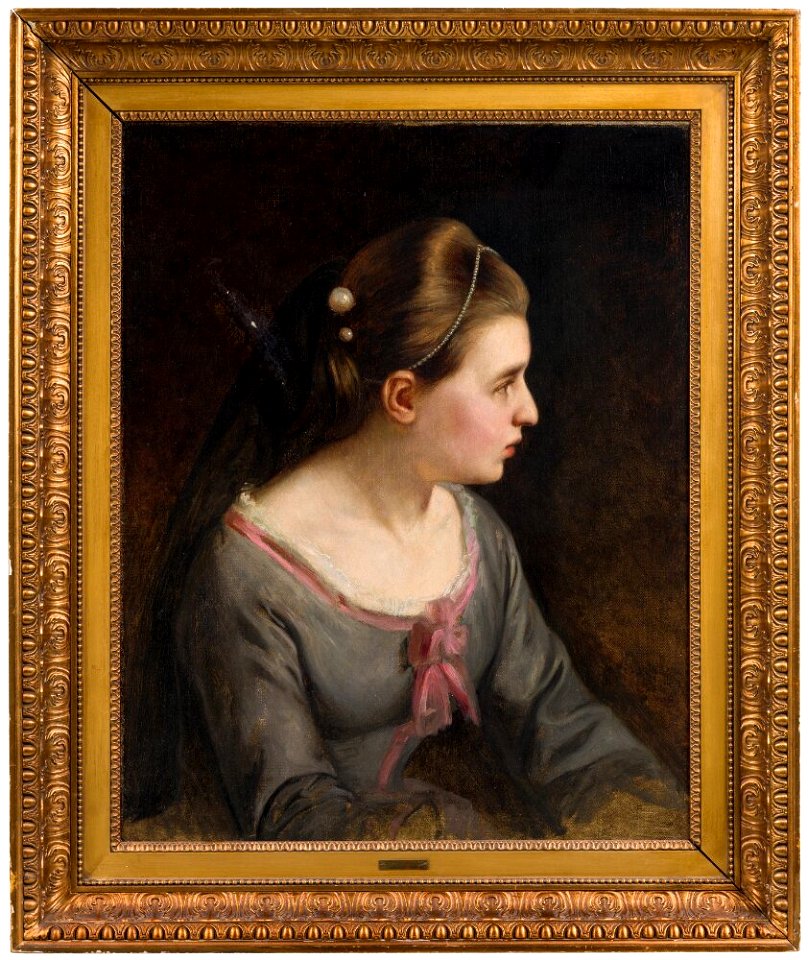 Wilhelm Marstrand - Helena Roed, Acting as Leonora in Ludvig Holberg’s Det lykkelige skibbrud (The Fortunate Shipwreck) - NMGrh 5158 - Nationalmuseum