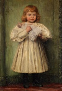 Wilhelm Räuber Mädchen mit Puppe (Adoptivtochter)