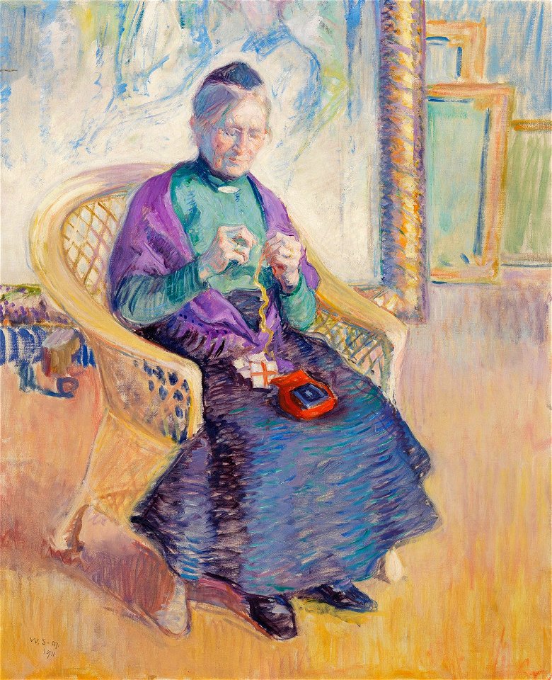 Wilho Sjöström - My Mother-in-Law - A II 920 - Finnish National Gallery