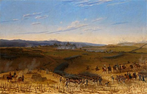Wilhelm von Kobell - Die Schlacht bei Bar-sur-Aube (Schlachtenzyklus) - 3823 - Bavarian State Painting Collections