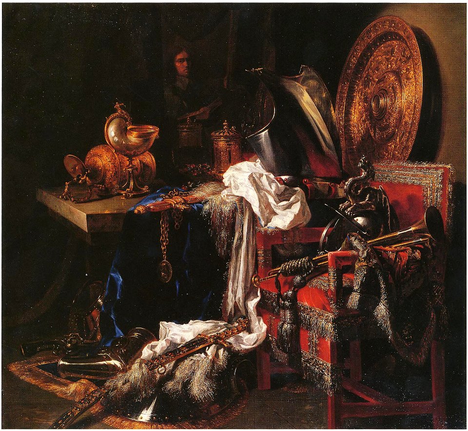 Willem Kalf - Pronkstlleven met zelfportret