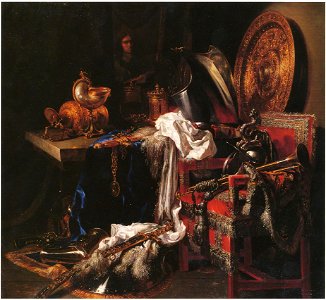 Willem Kalf - Pronkstlleven met zelfportret