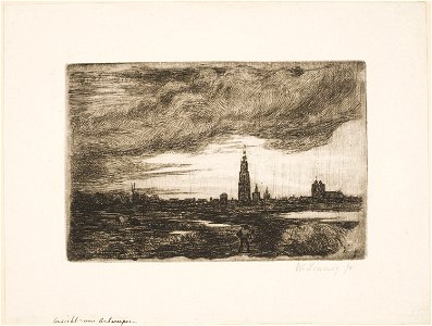 Willem Linnig II - Antwerp in the Rain