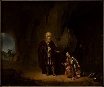 Willem de Poorter - Saul and David in the cave of En-Gedi - M.Ob.1888 - National Museum in Warsaw