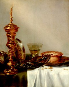 Willem Claesz Heda - Frühstücksstilleben mit Deckelpokal - GG 9138 - Kunsthistorisches Museum