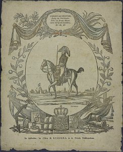 Willem den Eersten, Koning der Nederlanden, Prins van Oranje-Nassau, Groot Hertog van Luxemburg-Catchpenny print-Borms 0889