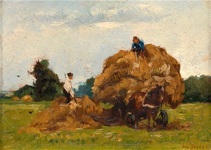 Willem de Zwart - Hooiwagen